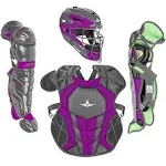 All-Star System7 Axis Travel Team NOCSAE Youth Catcher's Package - Graphite/Purple