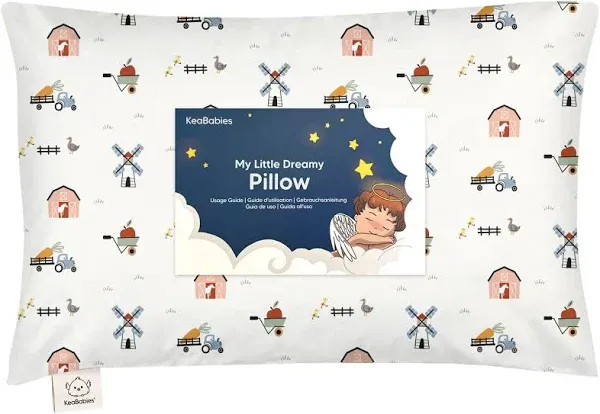 KeaBabies Toddler Pillow with Pillowcase