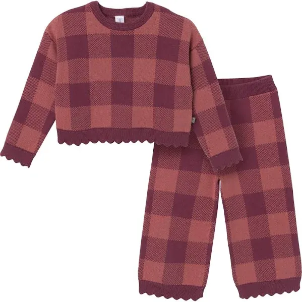 Modern Moments by Gerber Girls' Jacquard 2-Piece Sweater Set