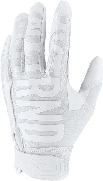 Nxtrnd G1 Men&#039;s Football Gloves, Adult Sticky Receiver Gloves (White, Medium)