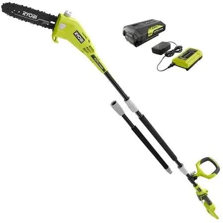 Ryobi RY40560 10 in. 40V Cordless Pole Chainsaw with Battery &amp; Charger