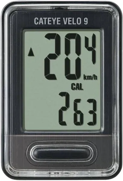 CATEYE CC-VL820 Velo 9 Cycle Computer Speedometer Black