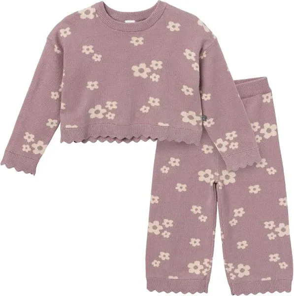 Modern Moments by Gerber Girls' Jacquard 2-Piece Sweater Set