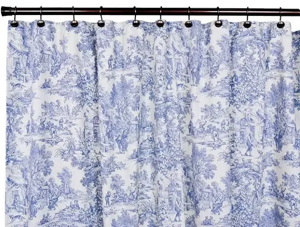 Victoria Park, Shower Curtain, Blue 72.00&#034; x 70.00&#034;