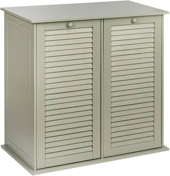 Household Essentials Tilt-Out Cabinet Laundry Sorter with Shutter Front - Grey