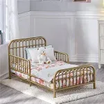 Little Seeds - Monarch Hill Ivy Gold Metal Toddler Bed