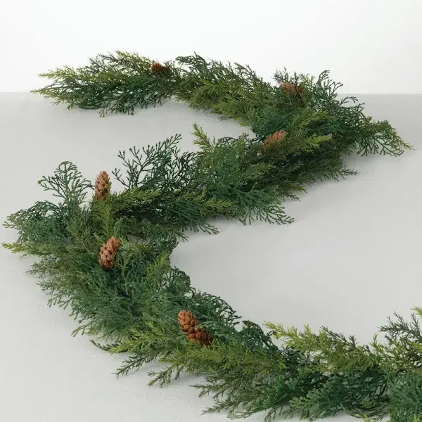 Sullivans 9 Ft Artificial Arborvitae Garland, Christmas Garlands, Garland, Ch...