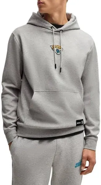 Boss Men's x NFL Interlock Hoodie - Gray - Hoodies