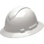 Pyramex Ridgeline HP541 Full Brim Hard Hats - with 4 Point Ratchet Suspension - White