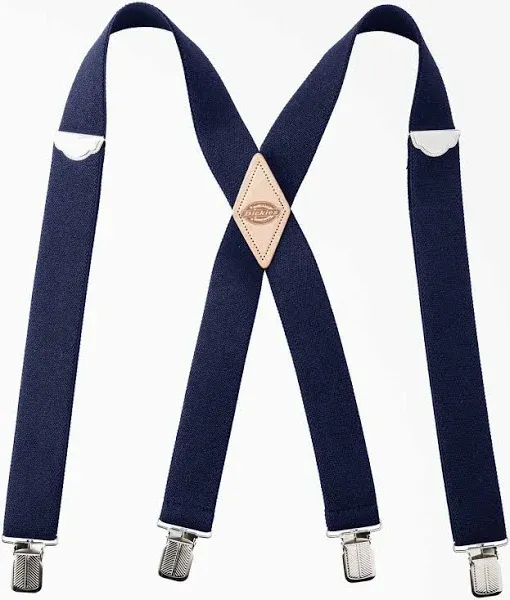 Dickies Suspenders Navy  adjustable Clip-on, Belt clip Suspender Belt