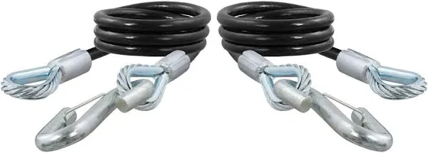 Curt 80176 44" Safety Cables with 2 Snap Hooks