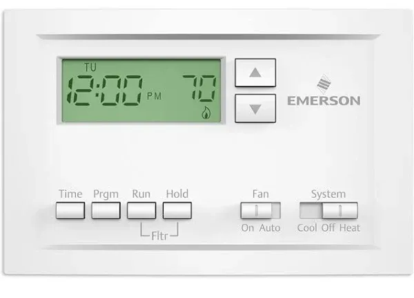 White Rodgers 5-1-1 Day Programmable White Digital Thermostat