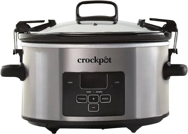 Crockpot 4 qt. Cook & Carry Stainless Steel Slow Cooker