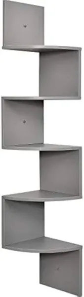 Greenco Corner Shelf 5 Tier Floating Shelves for Wall