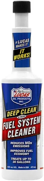 LUCAS OIL 10512 DEEP CLEAN FUEL SYSTEM CLEANER - 16 Ounces