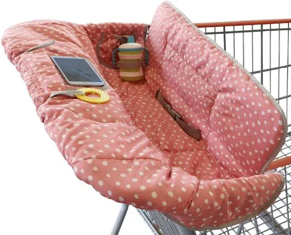 Suessie Shopping Cart Cover and High Chair Cover, Blue Dots