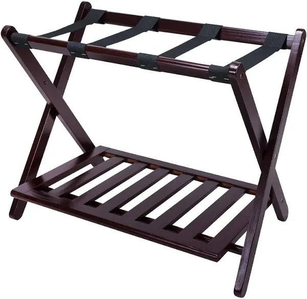 Casual Home Luggage Rack with Shelf