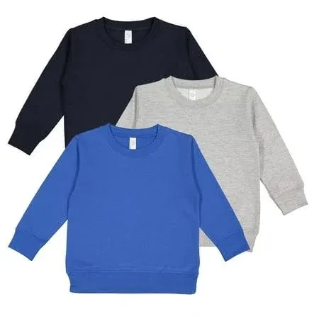 Rabbit Skins Toddler Fleece Sweatshirt 3-Pack