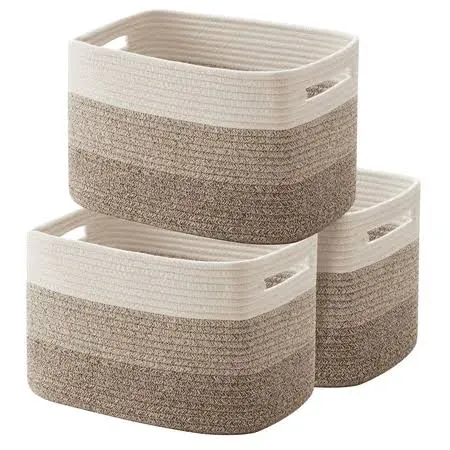 OIAHOMY Woven Storage Basket Pack of 3