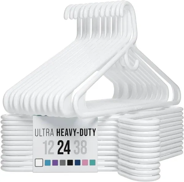 NEATERIZE Ultra Heavy Duty Plastic Clothes Hangers