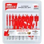 Diablo SPEEDemon DSP2930-S9 Spade Bit Set, 9-Piece