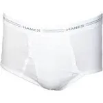 Hanes Men&#039;s Value Pack White Briefs, 6 Pack