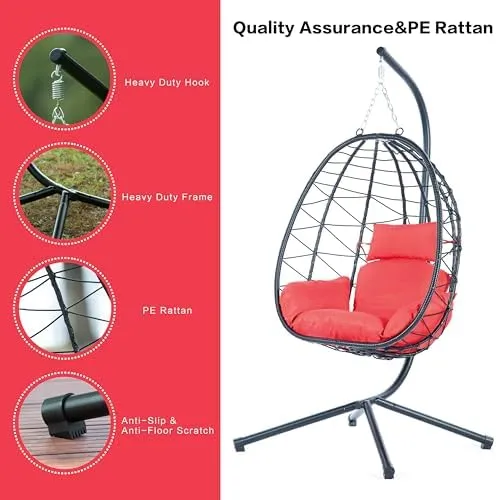 Brafab Swing Egg Chair with Stand