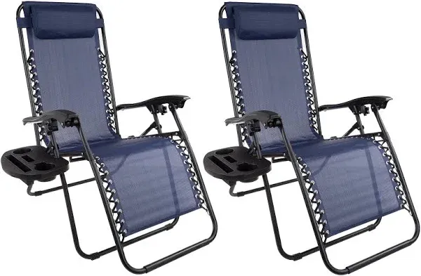 Lavish Home Zero Gravity Lounge Chairs (Set of 2)