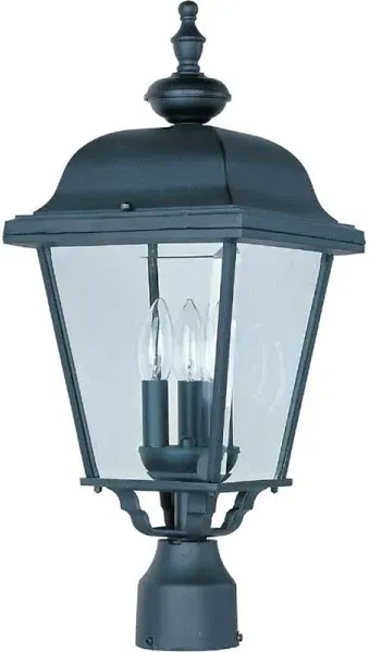 Maxim Builder Cast 3-Light Outdoor Pole/Post Lantern 3008BK