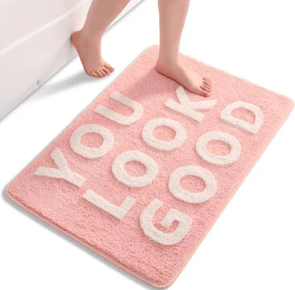 QJHOMO You Look Good Bath Mat