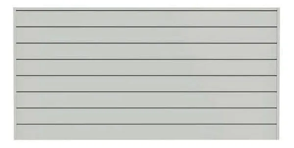 Slatwall Organizer Panel Set Heavy Duty PVC White Modular 6 in. x 4 ft. x 4 ft.