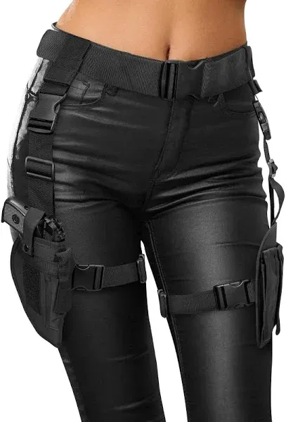 Black Widow Costume Accessories, Lara Croft Holster Belt Outfit,Tomb Rider Le...