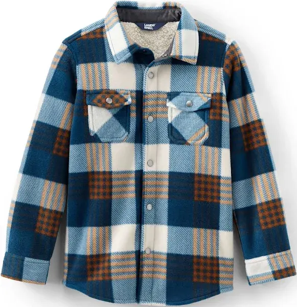 Lands' End Kids Flannel Shacket