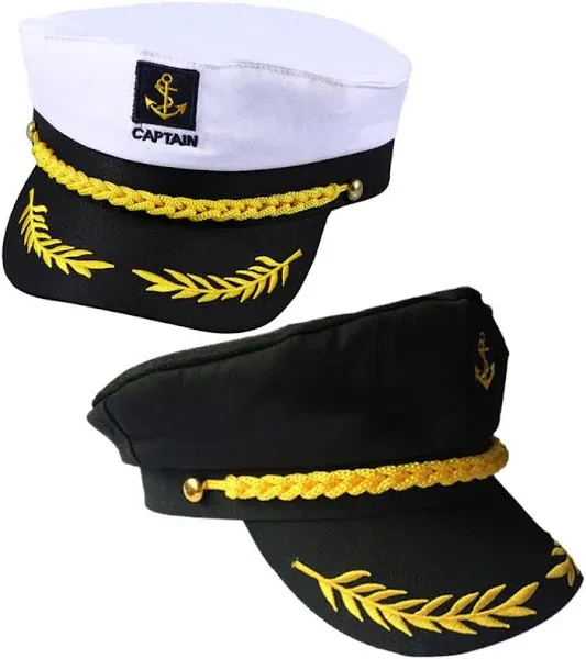 Luoem Adjustable Yacht Captain's Hat