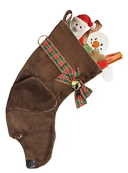 Chocolate Labrador Hearth Hound Decorative Dog Christmas Stocking