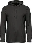 Badger 4105 - B-Core Long Sleeve Hooded T-Shirt - Black - S