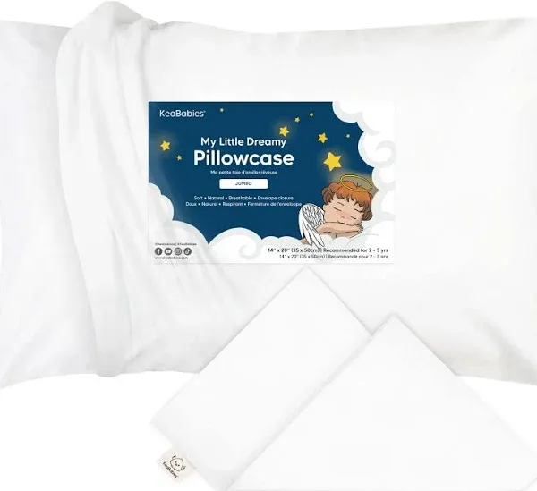 KeaBabies Jumbo Toddler Pillowcase