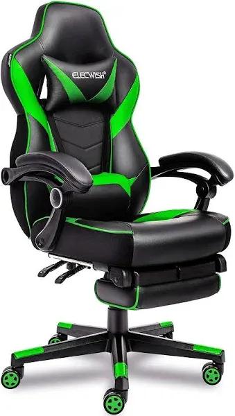 Computer Racing Recliner Office Ergonomic Gaming Chair PU Swivel Seat Headrest