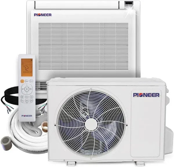 Pioneer 12,000 BTU SEER2 Ductless Mini-Split Inverter++ Energy-Star Air Conditioner Heat Pump System Full Set