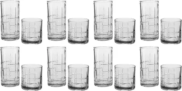 Anchor Hocking 16 Piece Manchester Drinkware Set