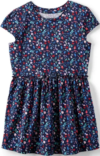 Lands' End Girls' Gathered Waist Tunic Top