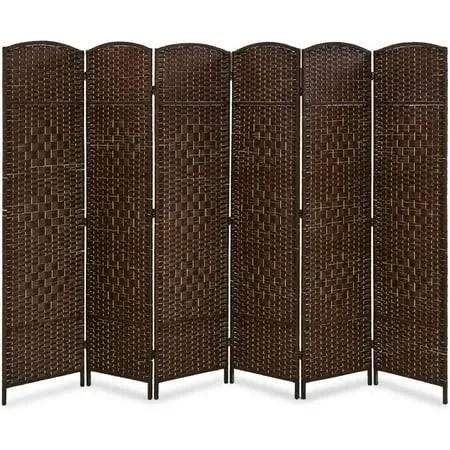 FDW 6 Panel Folding Privacy Room Divider Screen