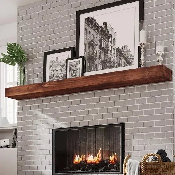 Weyderk 72 in Handcrafted Fireplace Mantel