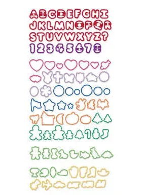 Plastic Cookie Cutter Set, 101-Piece