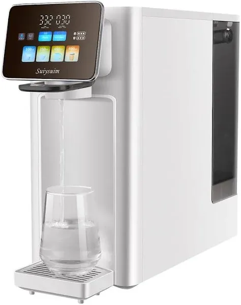 The Suiysuim WP-RSA UV Countertop Reverse Osmosis Water Filter System, 6 Stage Countertop Alkaline Water Filter Pitcher, Flush with Pure Water, 3:1