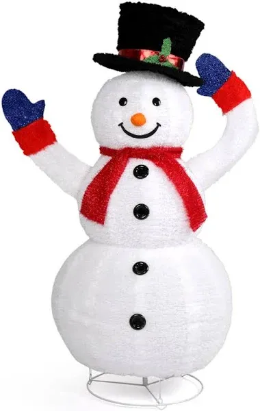 The Holiday Aisle 4ft Electric Snowman with 120 LED Lights