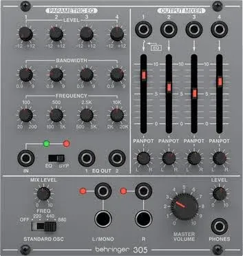 Behringer 305 EQ/Mixer/Output Module for Eurorack