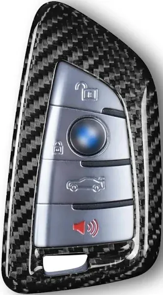 Real Carbon Fiber Key Fob Cover for BMW