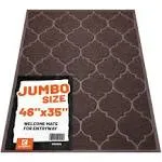 Large Door Mats46X35 Inches XL Jumbo Size Outdoor Indoor Entrance Doormat Wate