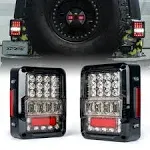 8x 4&#034; Red White 12 LED Round Tail Rear Stop Brake Lights 12V Truck Trailer Lamps